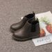 Padded Cotton Girls' Martin New British Style Boys' Short Solid Color Warm 2025 Spring Autumn Single Boots Artificial_voghion.com