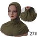 Moderno cappello hijab malese con cravatta a 3 bottoni – Elegante foulard per donna (copricapo musulmano traspirante e regolabile, design facile da indossare)_voghion.com