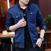 2025 New Men's Jacket Outdoor Large Size Stand-up Collar Spring And Autumn Denim Tooling Trend Pure Cotton Jacket On Clothes_voghion.com