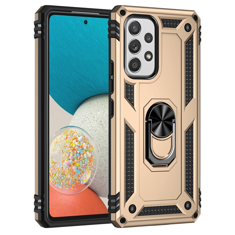 Stoßfeste Rüstungshülle für Samsung Galaxy A54 A53 A52 A12 A13 A33 A23 A73 A14 A51 A50 A22 A32 A04 A34 A03s A72 Metallringabdeckung_voghion.com