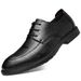Voyage Sommer Business Formal Casual Leder Neue Atmungsaktive Weiche Sohle Britischer Stil Herren Trendige Derby Schuhe mit Höhenvergrößerung_voghion.com