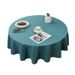 Cross-border new TPU waterproof round table cloth, solid color oil-proof household high-end tablecloth, one piece of cotton and linen leave-in._voghion.com