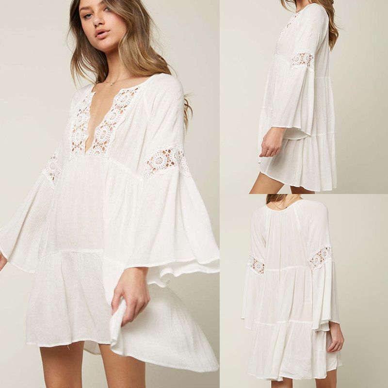 ​​"Elegantes Strandkleid aus Spitze – Transparentes Bikini-Wickelkleid mit floraler Stickerei, Resort-Kleidung und Strandurlaubskleid"​​_voghion.com