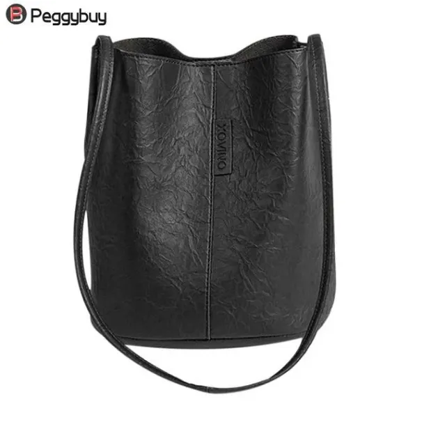 Borse nuove alla moda, vintage, da donna, a tracolla, in pelle, a secchiello, borsa da shopping, a mano_voghion.com