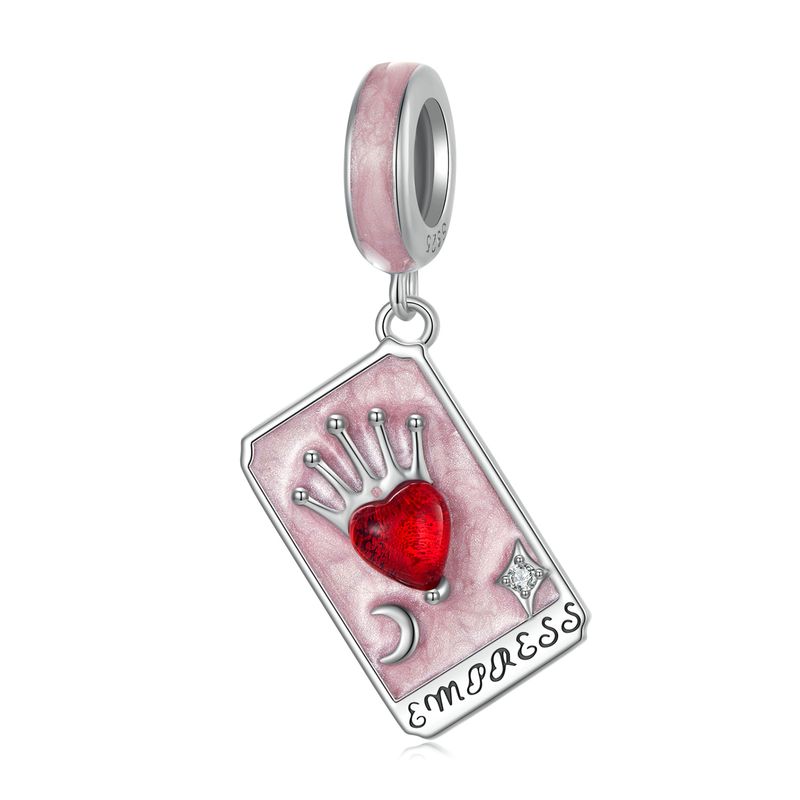 Queen Tarot Pendant Charm Sterling Silver Charm,SCC3053_voghion.com