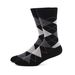 Women's Socks Large Size Diamond Stripes Solid Color Business_voghion.com