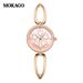 Women's Elegant Quartz Watch With Diamond Accents, Waterproof Stainless Steel Band, Minimalist Design For Everyday Wear Diamond Fashion Watch_voghion.com