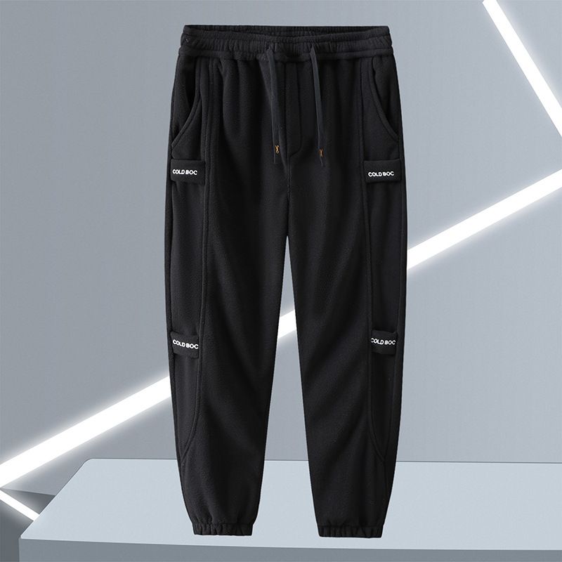 Herrkläder Polar Fleece Fritidssportdräkt Herrfleece Plus Size Plus Size Tvådelad kostym Plus Sammetsförtjockning Stor Tröja Trend_voghion.com