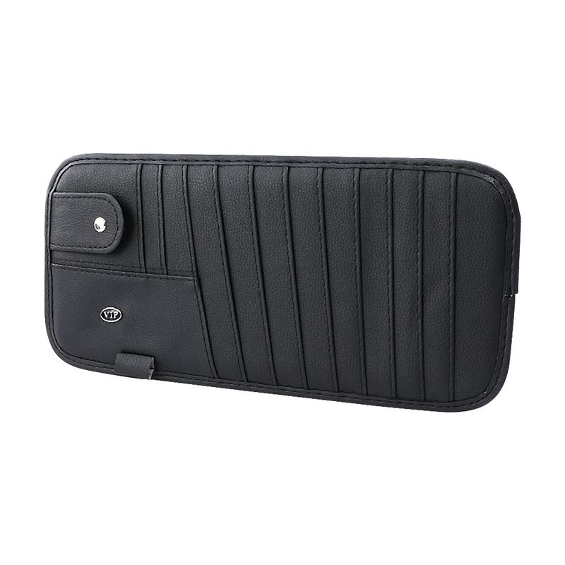  popular multifunctional CD storage sun visor leather storage clip CD gasket car protective cover storage cover_voghion.com