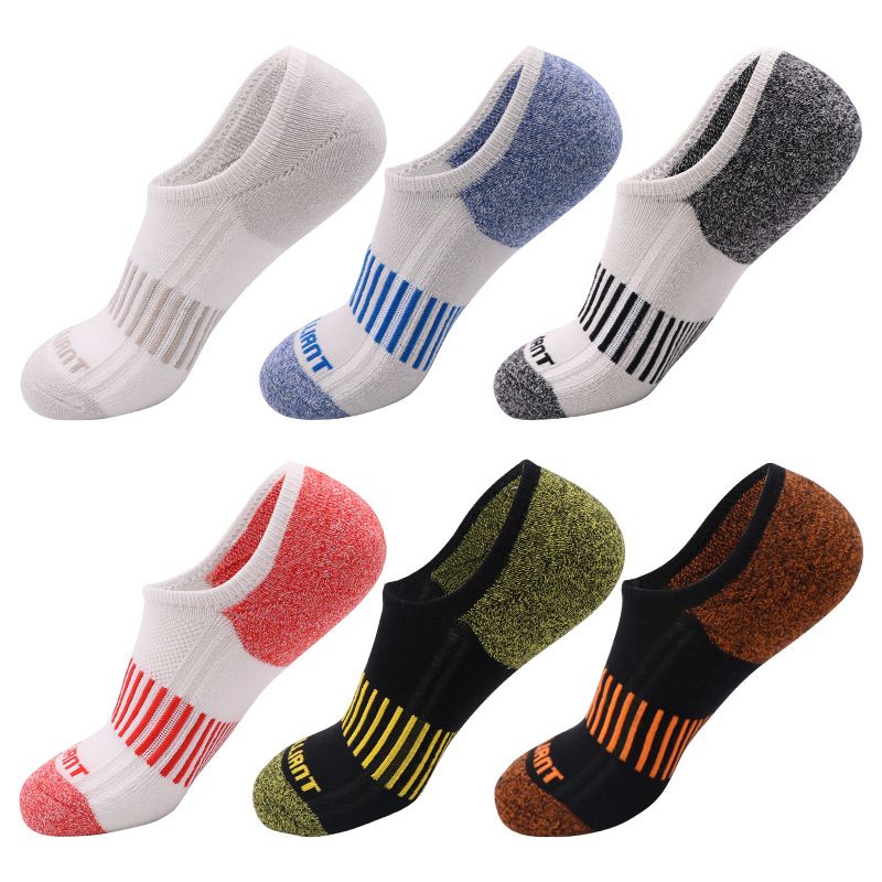 Schoenenaccessoires Handdoek Bodem Boot Sokken Heren Siliconen Non Drop Hiel Zweet Absorberend Ademend Sportsokken Ondiepe Mond Onzichtbare Hardloopsokken_voghion.com
