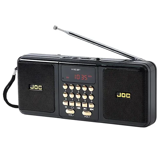 Mini Bärbar Radio Handhållen Uppladdningsbar Digital FM USB TF MP3-spelare Bluetooth-högtalare Tillbehör för datorer_voghion.com