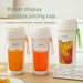 Mini espremedor de frutas elétrico portátil com 10 lâminas, máquina de suco multifuncional_voghion.com