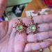 Bohemian Style Cool Gold And Light Green Sun Necklace Earrings_voghion.com