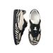 Niche Design Zebra Print German Women's Trainers, Round Toe Lace Up Flat Casual Sneakers_voghion.com