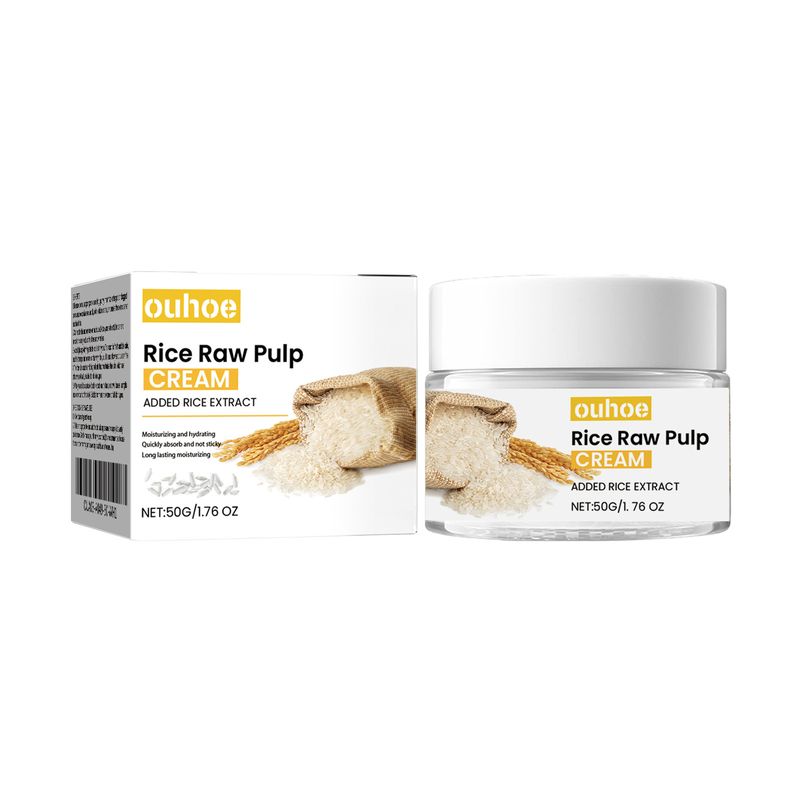 Crema Riparatrice al Riso, Ripara la Barriera Cutanea, Pori Delicati, Crema Idratante e Nutriente_voghion.com