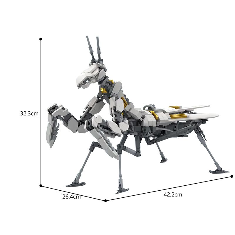 Buildmoc Creatieve Dieren Mechanische Mantis Mech MOC Set Bouwstenen Kits Speelgoed Voor Kinderen Kinderen Geschenken Speelgoed 517PCS Stenen_voghion.com