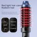 Red Light Care Multi-Functional Volumizing Hair Straightening Comb Home Use Fast Heating Curling Iron_voghion.com