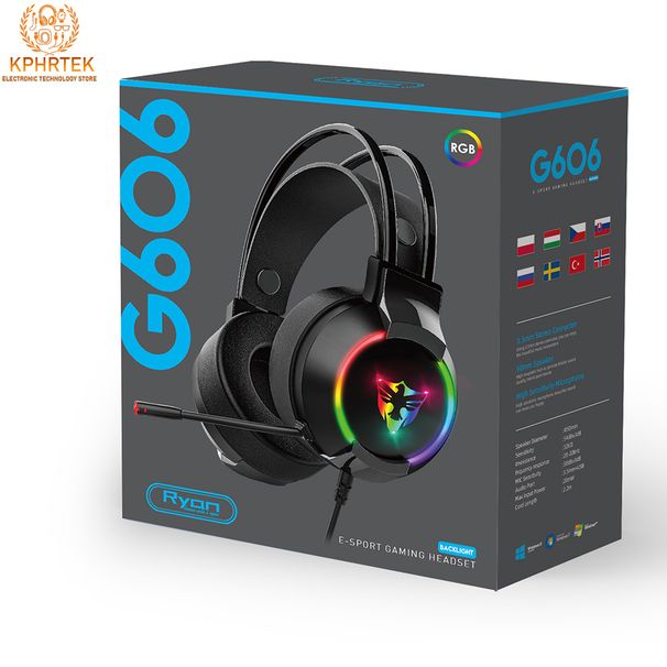 G606 Computer Mobiele Telefoon Universele Type C Interface Speel Kip Luisteren Naar Het Geluid Positie USB Gaming Headset_voghion.com