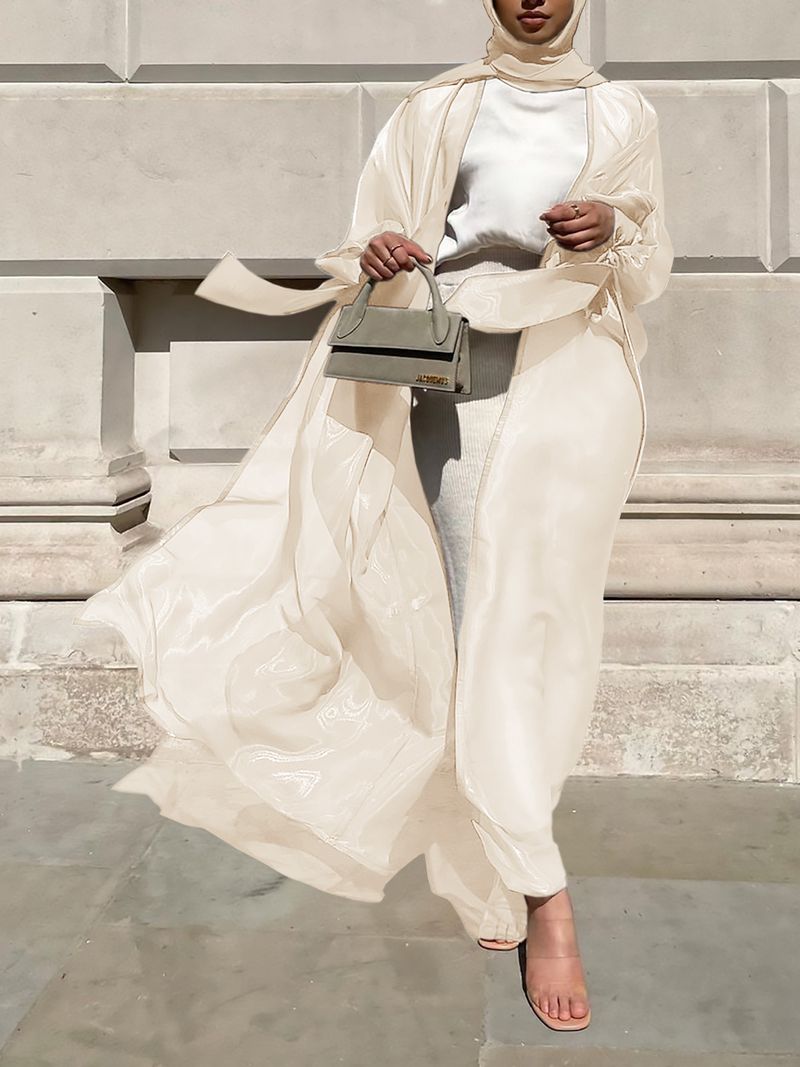 Vêtements pour femmes Cardigan à manches bouffantes Robe longue élégante d'été_voghion.com