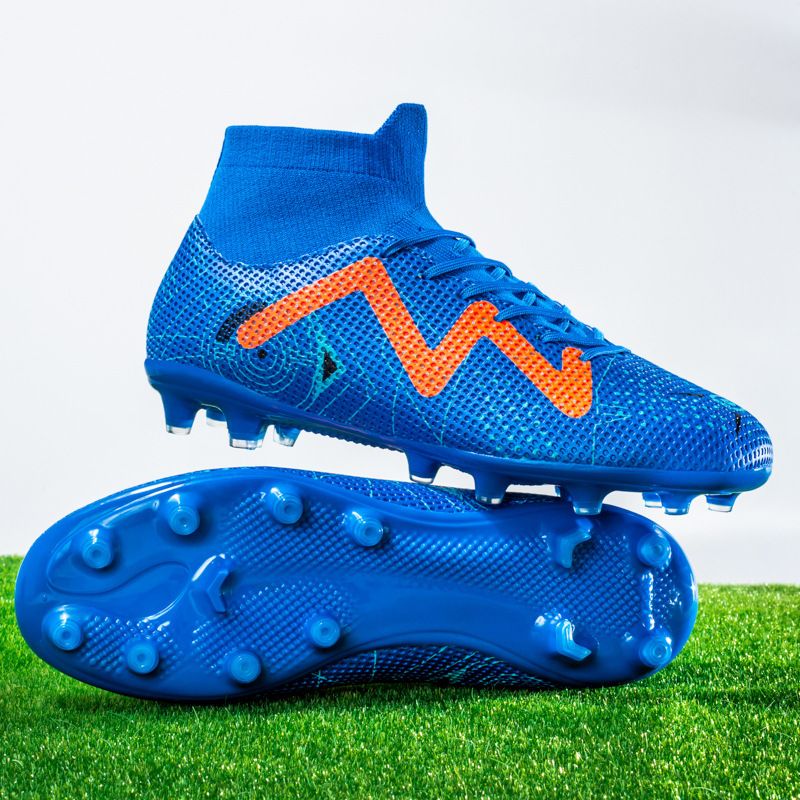 Nuovo calcio con punte lunghe Scarpe da corsa artificiali rotte Erba allenamento professionale partite per uomini e donne_voghion.com