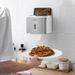 Bathroom Wall-Mounted Waterproof No-Drill Tissue Box Toilet Paper Roll Holder Storage Rack_voghion.com