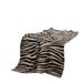 Zebra Pattern Sofa Knitted Half Nap Decoration Bed End Towel Soft Veet Blanket_voghion.com