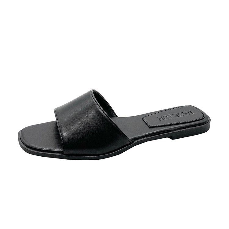 Women's Minimalist Flat Sandals - Breathable Open-Toe Slides For Beach & Casual Wear_voghion.com