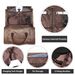 Borsa da viaggio convertibile per abiti da uomo in pelle con scomparto per scarpe_voghion.com