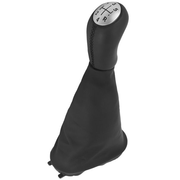 Car 5 Speed Maunal Gear Shift Knob Lever With Boot Cover For Renault Clio 3 III Megane Scenic 2 II Kangoo_voghion.com