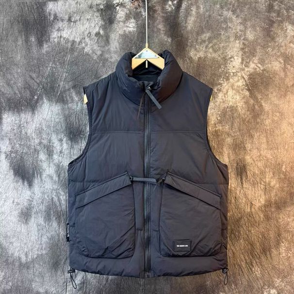 Utility Puffer Vest For Men – Slim-Fit Quilted Sleeveless Jacket With Oversized Pockets (M-XXXL, Streetwear Essential)_voghion.com