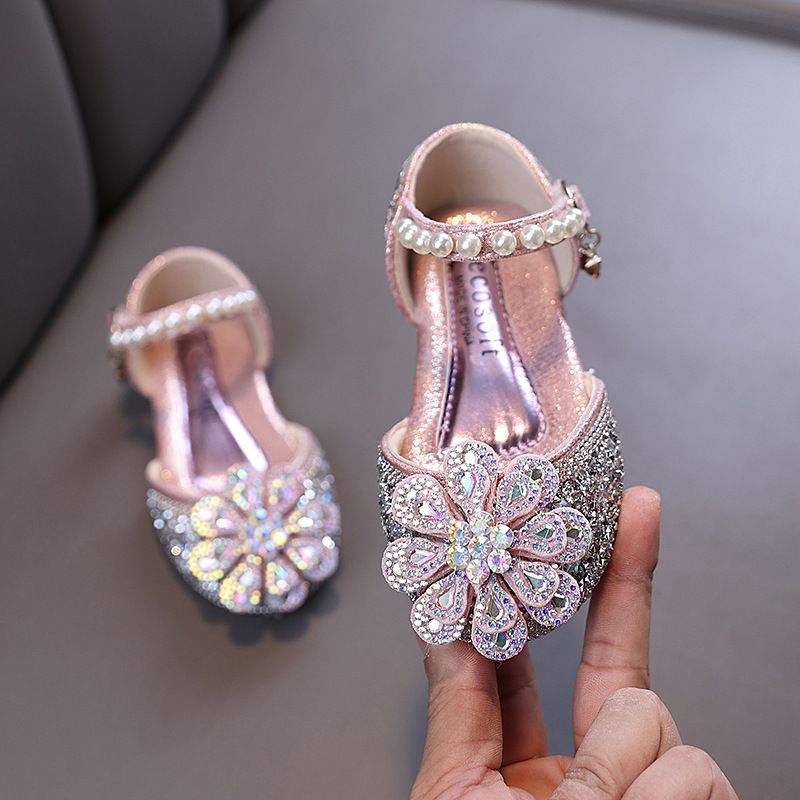 New Lady Baby Girls Girl Princess Diamond Single Shoe Shoes Dance Show Shoes_voghion.com