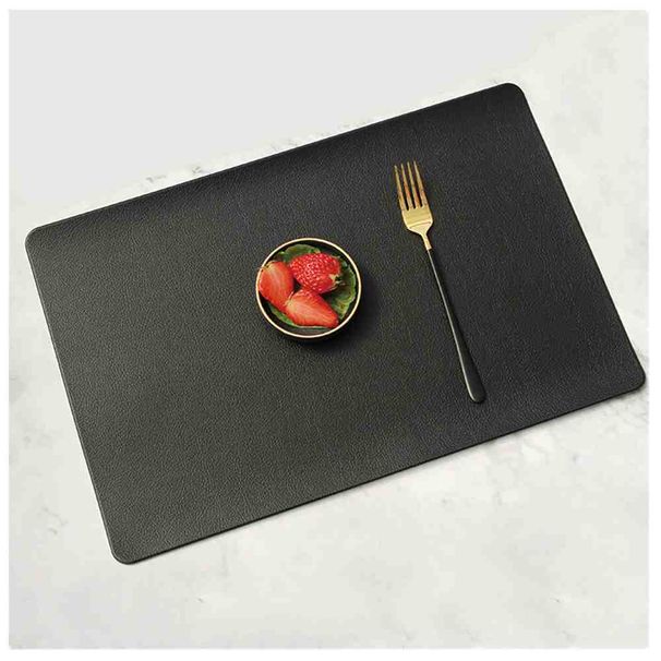 3-częściowa nordycka podkładka stołowa z materiału skórzanego, antypoślizgowa, z tworzywa PVC, nieprzywierająca, do dekoracji domu i stołu_voghion.com