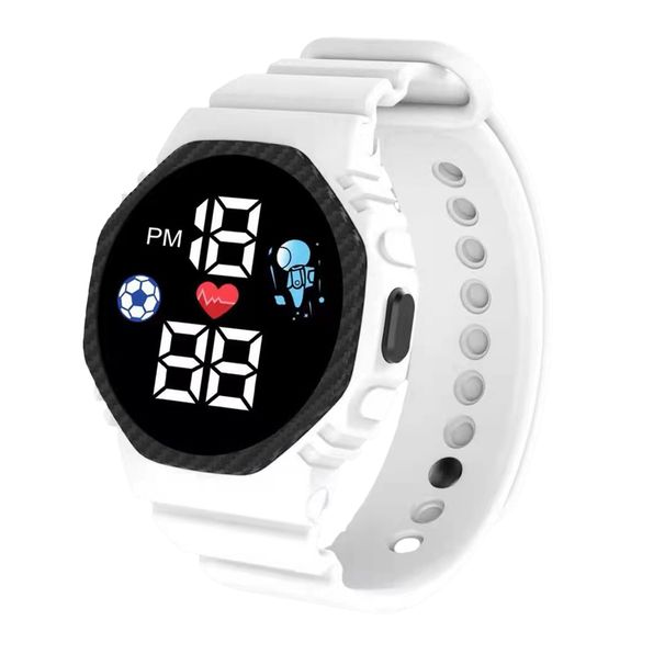 Xinweiqing elektronisk lysende liv firkantet LED-fotball menn kvinner barn sports digital klokke for studenter_voghion.com