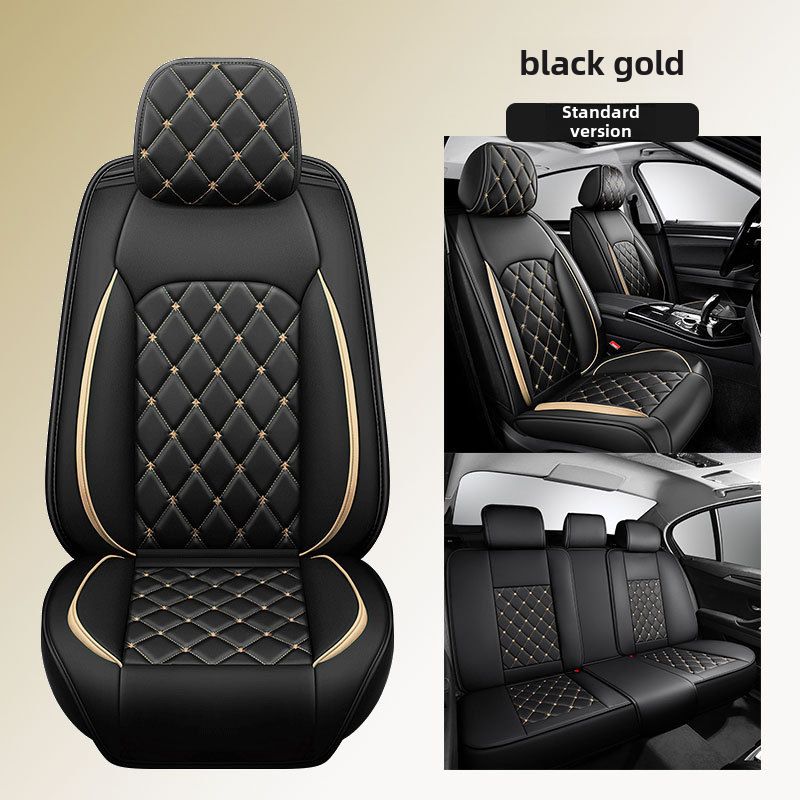 Pernă auto Crown all-inclusive din piele completă, cu diamant, pentru patru anotimpuri, pentru patru anotimpuri, universală, cu cap de câine și desene animate_voghion.com