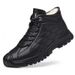 Men's Warm Cotton Snow With Fleece, High Top, Non-Slip, Wool And Fur Integrated, Casual Winter Boots For Men_voghion.com
