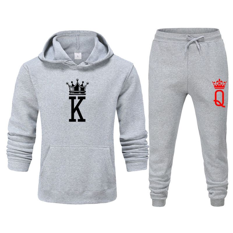 Men's hooded sweatshirt suit sweatshirt men's and women's casual sports suit_voghion.com