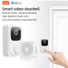 Tuya Smart WiFi Video Doorbell With 1080P HD, Night Vision & 2-Way Audio – Built-in Battery, 38 Chimes, Indoor Use (Model: LY-1672, White)_voghion.com