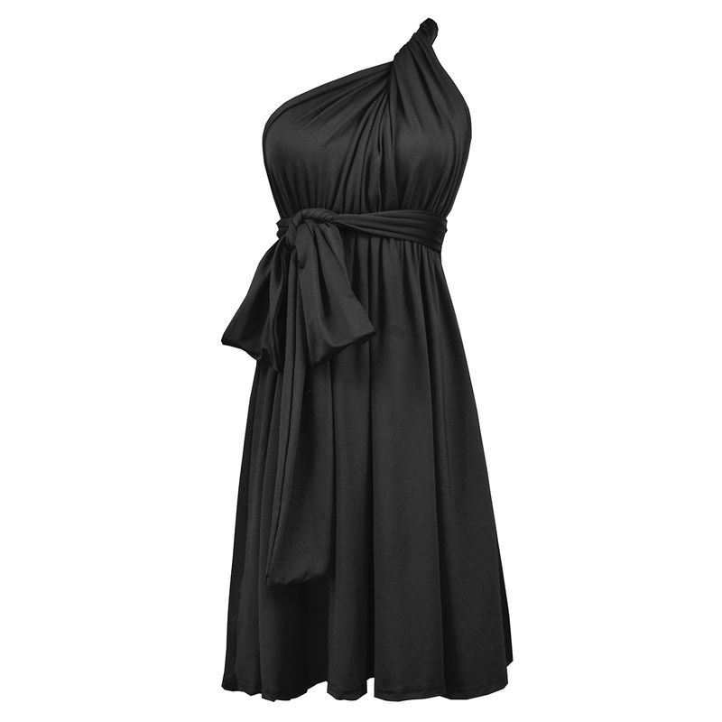 Bridesmaid dress, multi-wear strap sister dress, plus size women's dress_voghion.com