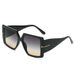 Gafas de sol para hombre y mujer Gafas de sol cuadradas de montura grande con protección UV y palabra en T Gafas de sol de moda para hombre y mujer Gafas de sol_voghion.com