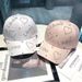 Jichu rhinestone letter love cap for women Korean style internet celebrity fashion hard top baseball cap for spring and summer shopping sun protection_voghion.com