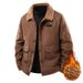 Herren-Fleecejacke aus Hirschleder, explosive Baumwollkleidung, Herren-Fleece-Wintermantel aus dickem Lammfleece, neue wattierte Kleidung_voghion.com