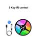 5V USB Bluetooth RGB LED Strip Lights, 5050 SMD 18 LEDs/m, Remote Controlled Color Changing, Mood Lighting For Gaming, TV Backlight, Home Decor_voghion.com