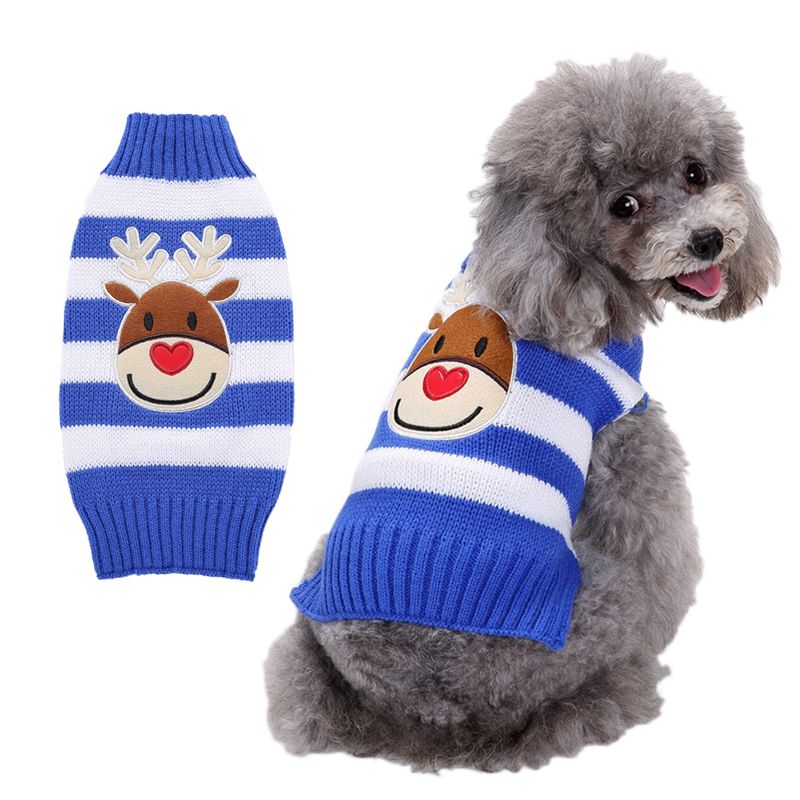 Christmas Pet dog clothing Autumn Winter than bear Teddy large Labrador Golden Retriever Christmas dog sweater_voghion.com