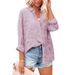 Camicia da spiaggia semitrasparente elegante in chiffon jacquard a maniche lunghe da donna Verve 2025_voghion.com