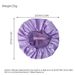 Single Layer Wide Brim Shower Cap - 32cm Satin-Lined Hair Protector With High Elastic Band For Women_voghion.com