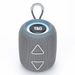 TG-655 Exquisito altavoz Bluetooth de graves bajos con botón triangular cilíndrico, color fantasía, ligero, moderno y elegante_voghion.com