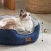 Pet cat's nest can be machine washable winter warm plush dog's nest pet sofa mattress_voghion.com