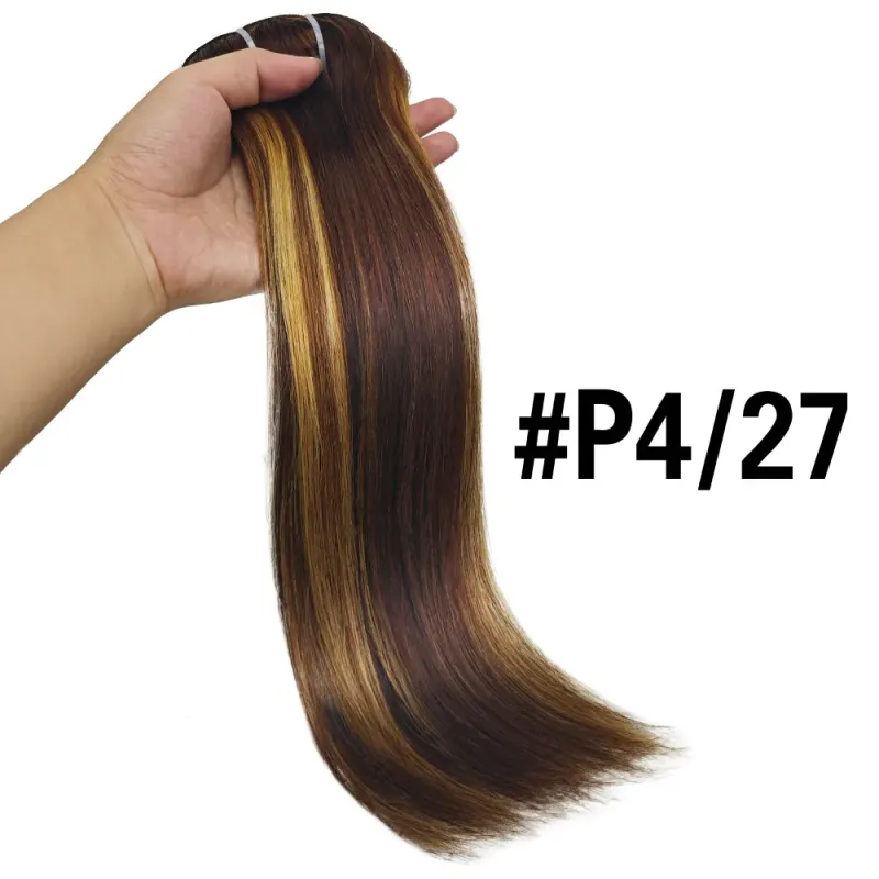 Clip In Hair Extensions Real Human Hair 16 Inch Human Hair Clip In Extensions Jet Black Hair Extensions Clip Ins Double Weft 100% Real Human Hair Extensions 8 PCS_voghion.com