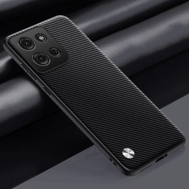 Capa protetora de couro PU+TPU Luxur Skin Touch para Moto G85 G75 G55 G45 G35 G15 G05 G84 G64 G54 G34 G24 G04/S E15 E14 Capa macia_voghion.com
