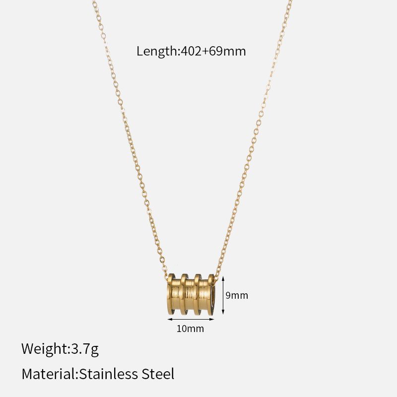 Collana con piccola vita da donna, leggera, di lusso, placcata in oro 14k, con clavicola, collana in acciaio inossidabile elettroplaccato di alta qualità_voghion.com